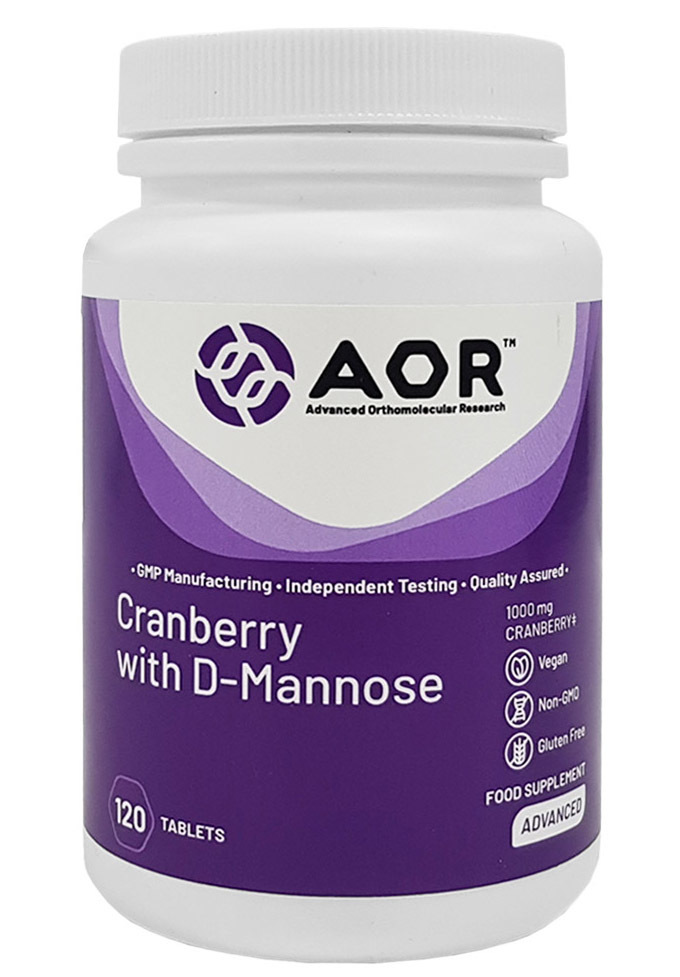 CRANBERRY WITH D-MANNOSE (120) - AOR Distribution